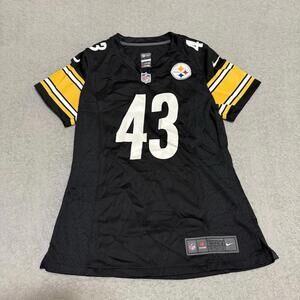 Nike Pittsburg Steelers Polamalu 43 Jersey Small Black NFL On Field Team Women’s